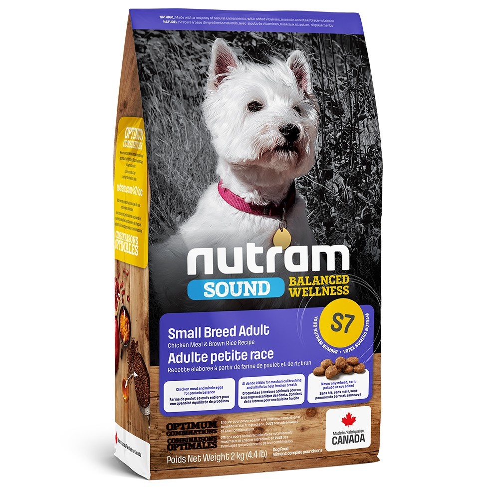 

Сухой корм Nutram S7 Small Breed Adult Dog для собак мелких пород курица и рис 2 кг