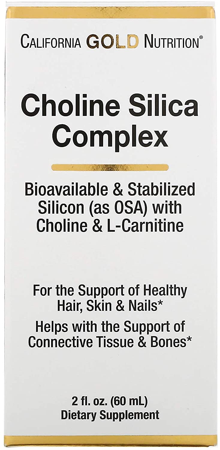 

California Gold Nutrition Choline Silica Complex 60 мл (4384303748)