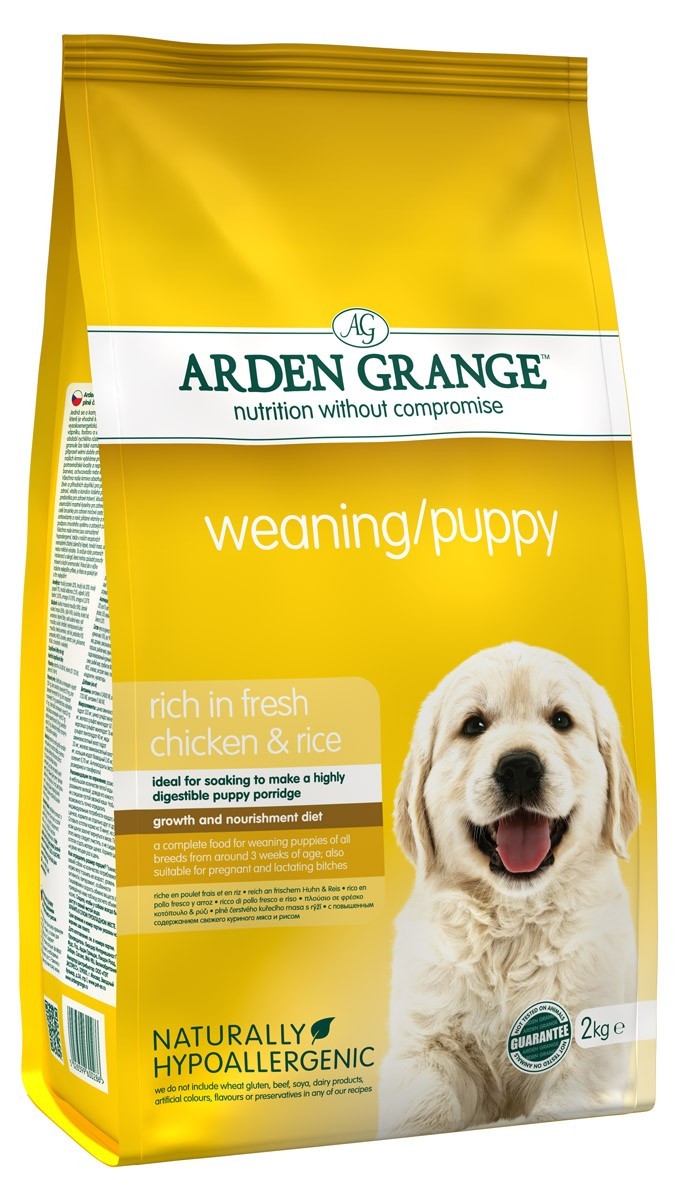 

Сухой корм Arden Grange Weaning Puppy (Арден Грендж Вининг Паппи) для щенков и кормящих собак (курица и рис) 2 кг