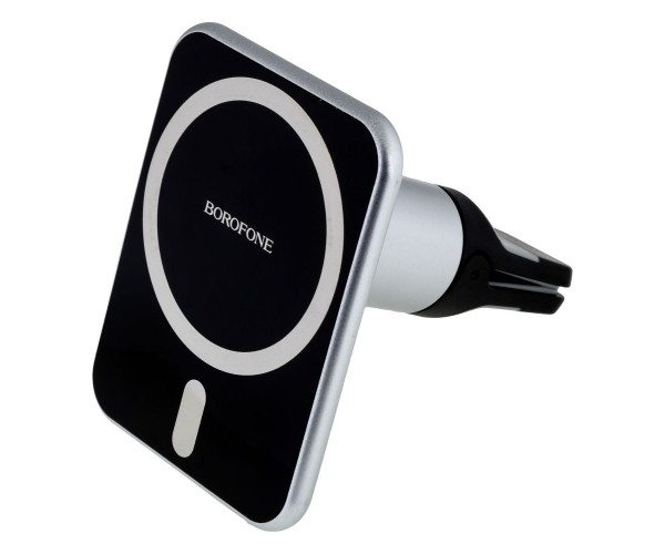 

Автодержатель Borofone BH43 Xperience Magnetic Wireless Charging Цвет Чёрно-Стальной