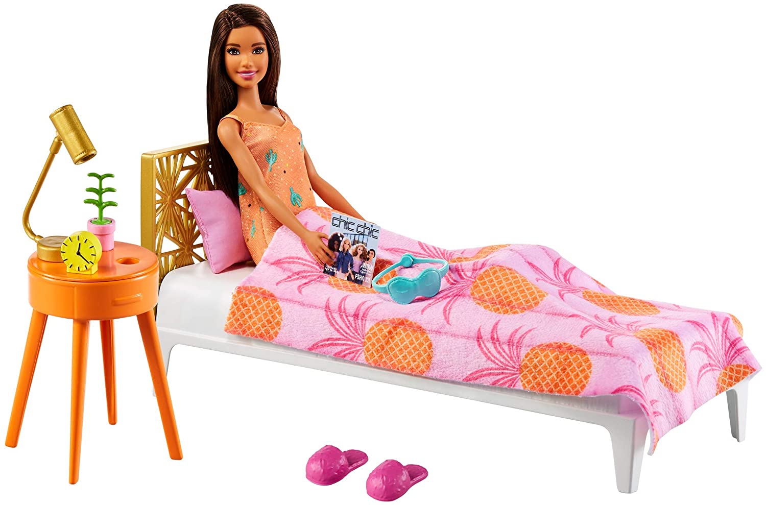 

Игровой набор для спальни Кукла Барби и кровать Barbie Doll and Bedroom Playset (GRG86)