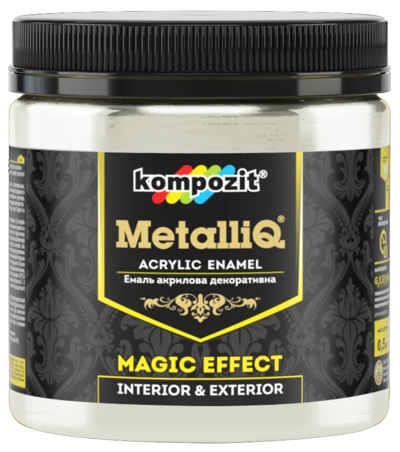 

Емаль акрилова METALLIQ KOMPOZIT Перлина 0.5кг