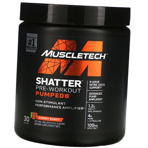 

Предтренировочная добавка, Shatter Pre-Workout Pumped8, Muscle Tech 243г Желейная конфета (11098005)