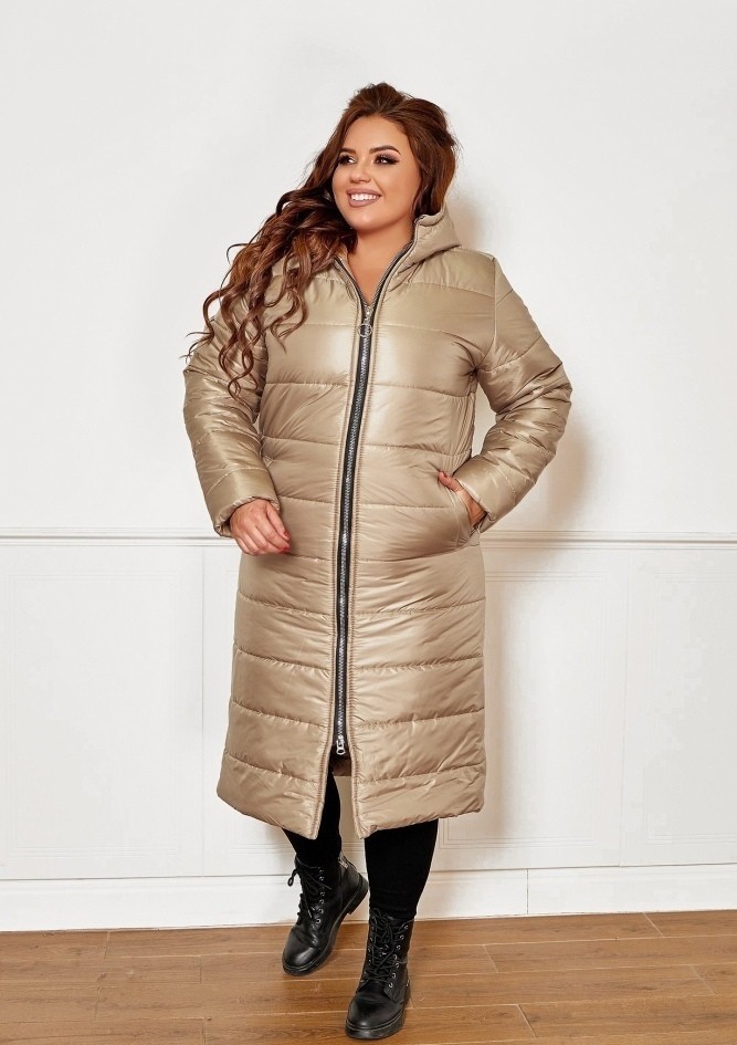 

Куртка зимняя Fashion FT-6790 длинная Бежевая р. 015050, Куртка зимняя Fashion FT-6790 длинная Бежевая р.50-52 015050