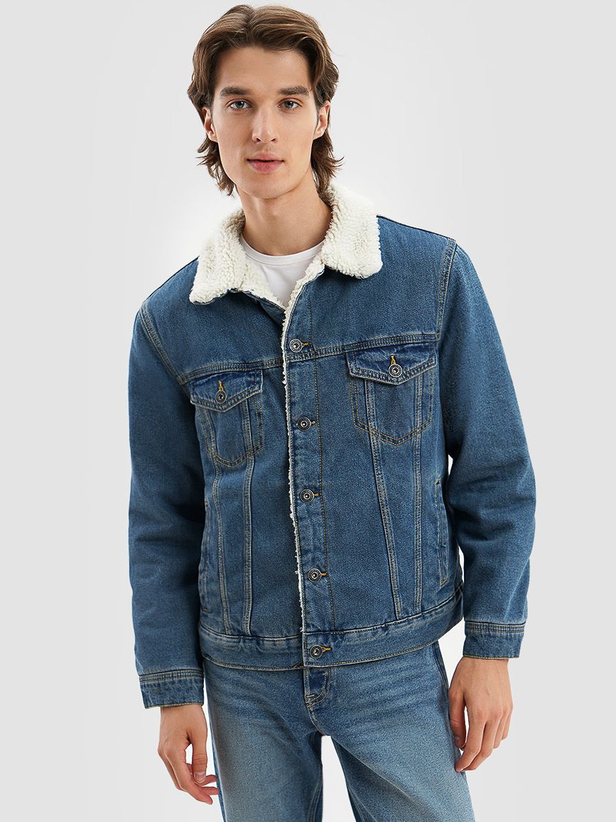

Джинсовая куртка O'STIN Casual MB4Z62-D4  Синяя, Джинсовая куртка O'STIN Casual MB4Z62-D4 M Синяя