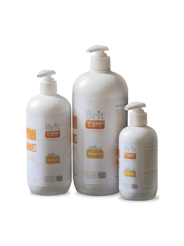 

Масло лосося для собак и кошек "Salmon Oil" 500 мл Brit Care BGL-BR-209