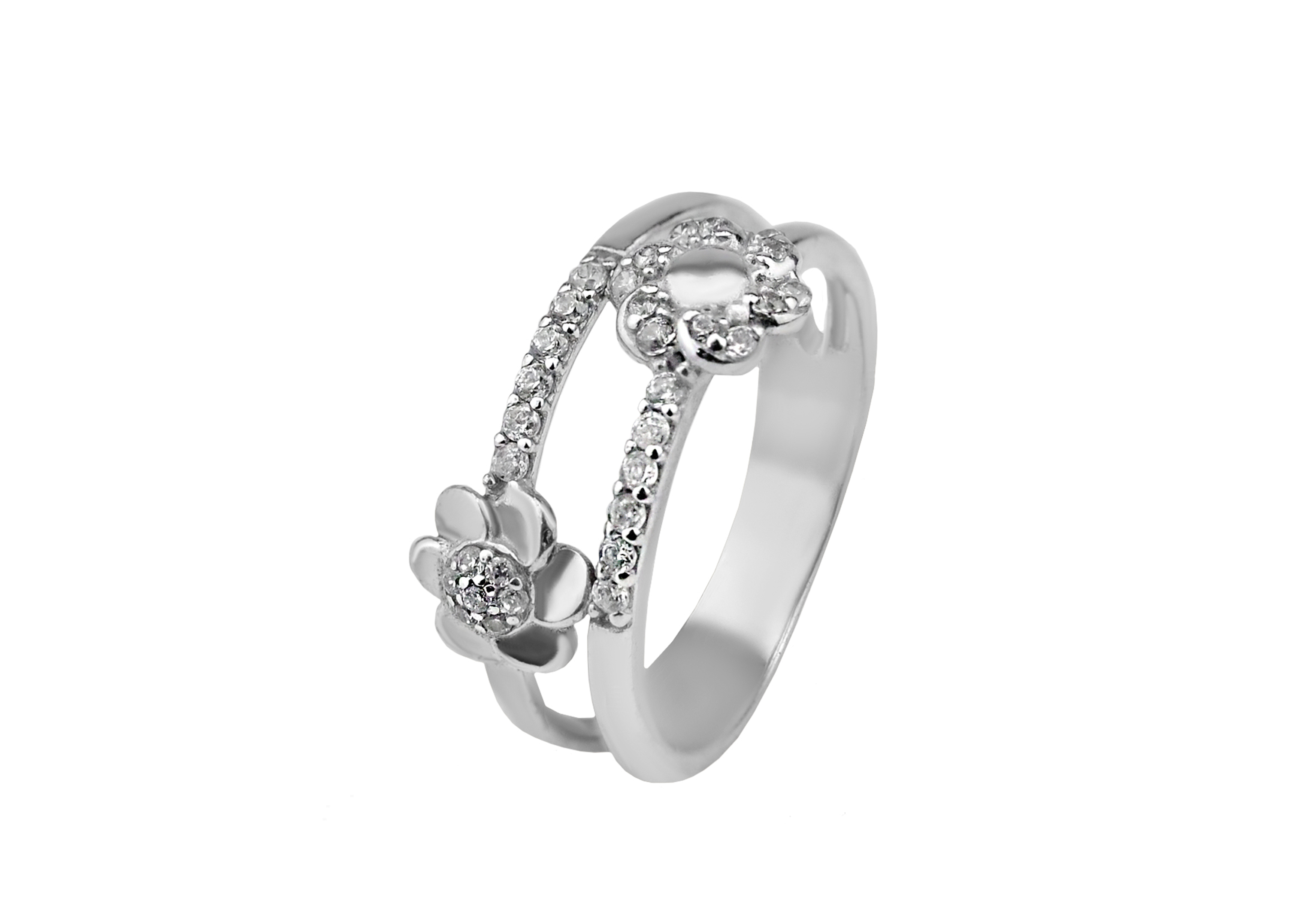 

Кольцо серебряное с цирконием Руэлия 1356/1р, 16.5 размер