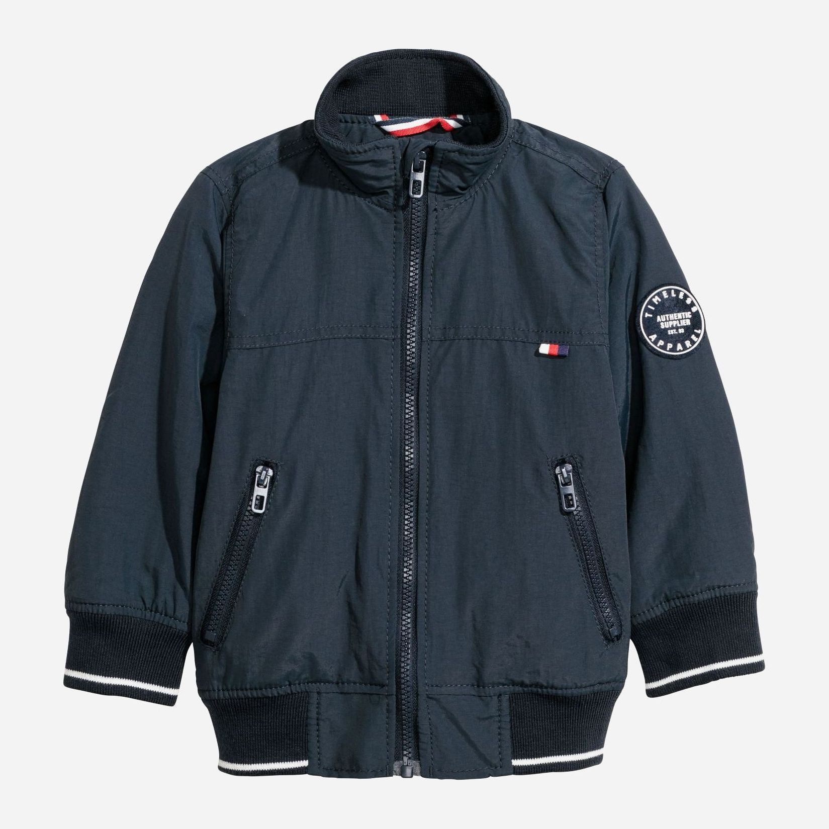 

Бомбер H&M 4349155 128 см Темно-синий
