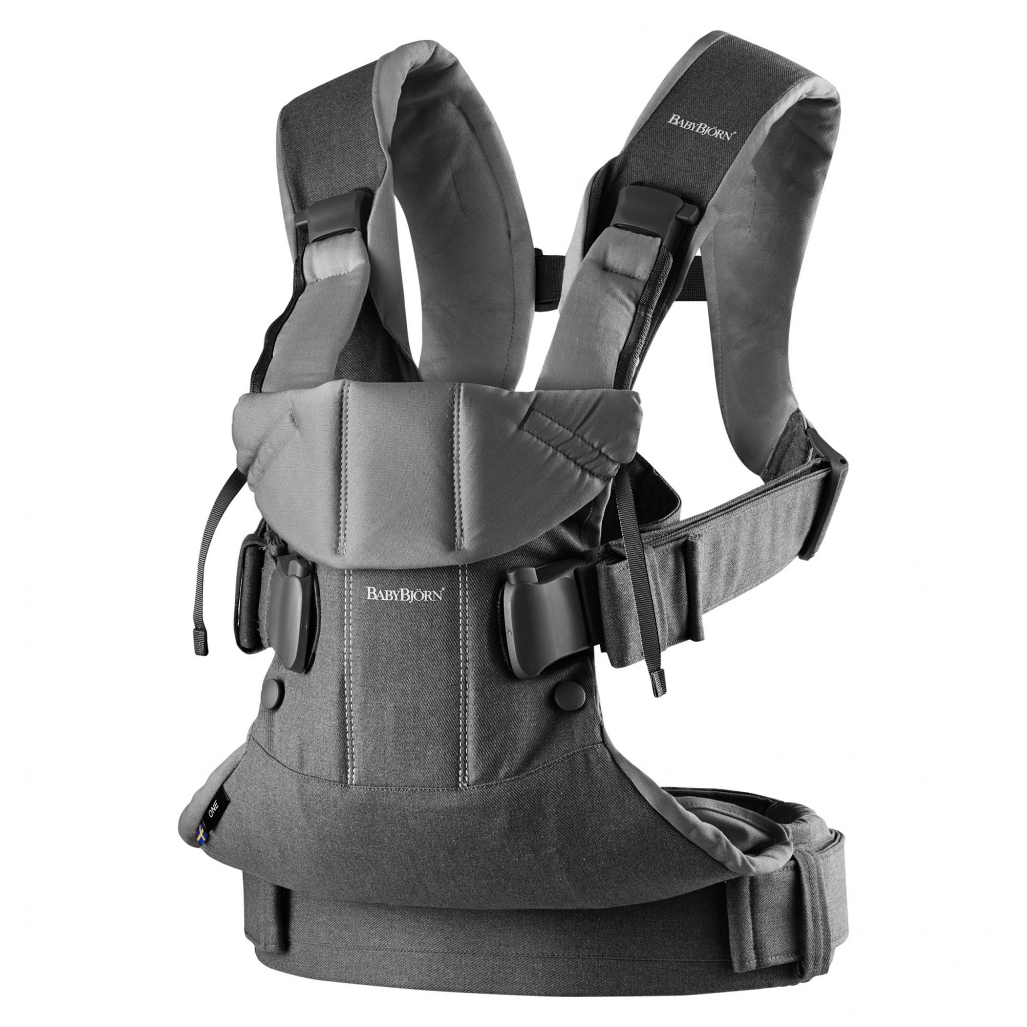 

Кенгуру-переноска BabyBjorn One Denim Grey, 7317680980946