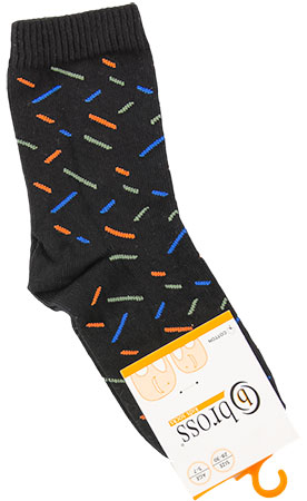 

Носочки детские BROSS 15539 5 - 7 years (обувь 28 - 30) см графитовый