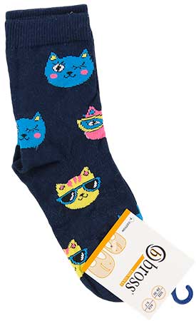 

Носочки для девочки BROSS 15338 5 - 7 years (обувь 28 - 30) см темно-синий
