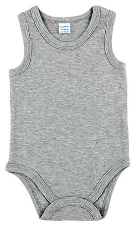

Боди-майка "ECO STYLE" ЛЯ-ЛЯ 5А19/2 68 см серый меланж