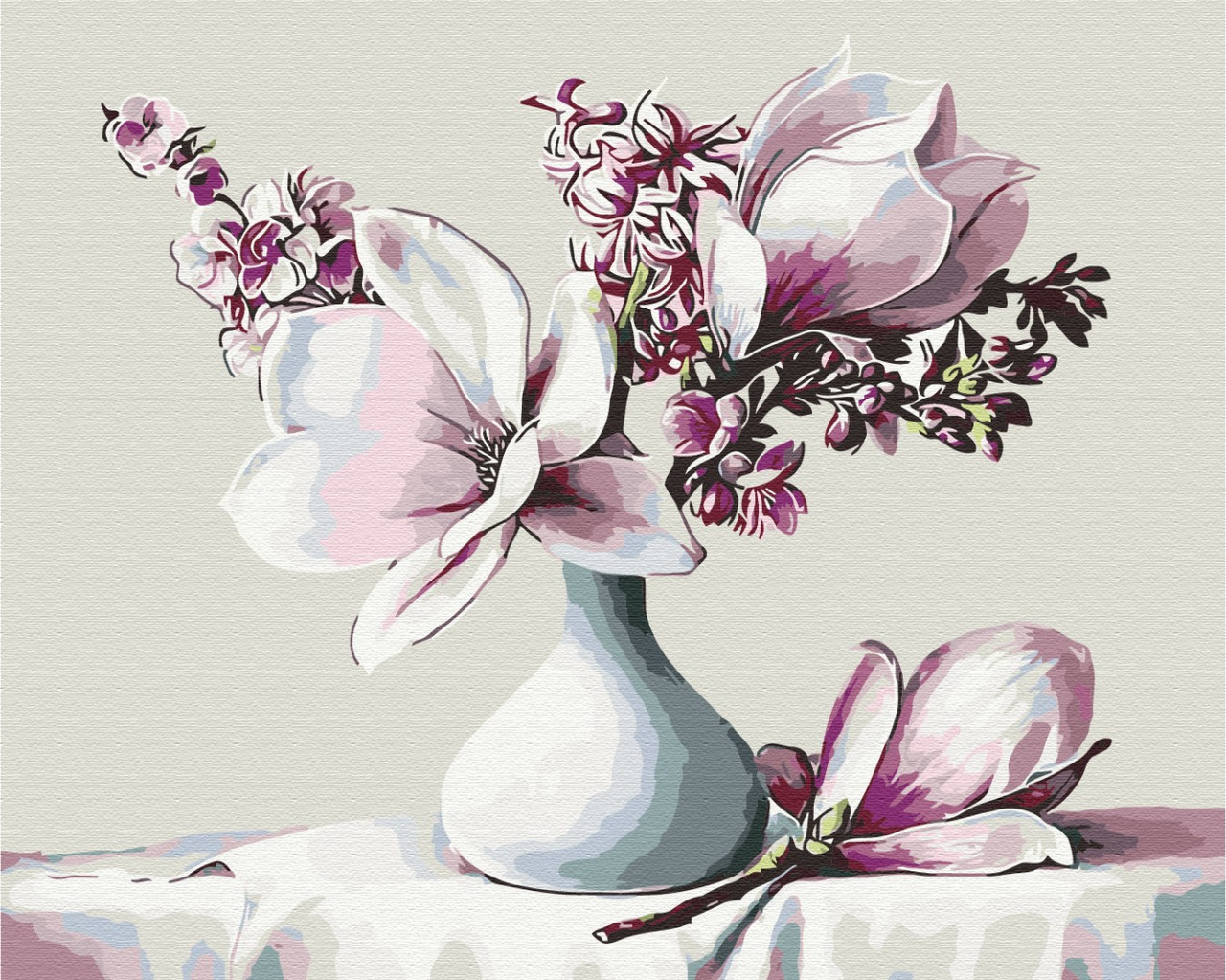 

Картина по номерам - Букет магнолий BrushMe 40*50см. (BS303)