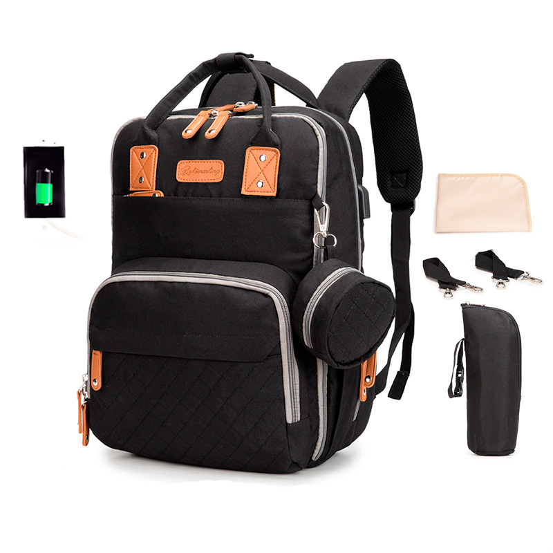 

Сумка-Рюкзак Для Мам c USB Vojage Compact Черная 19 л