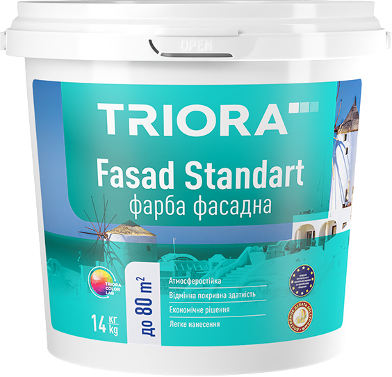 

Краска фасадная TRIORA 14 кг Белая (4823048029903)