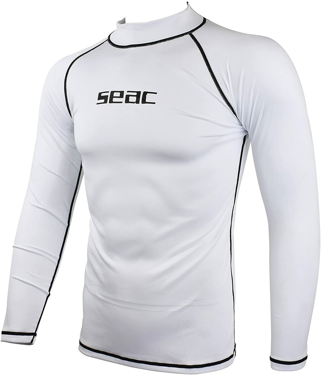 

Теніска сонцезахисна Seac RASH GUARD T-SUN довгий рукав чоловічий білий XXL (1550015011125A)