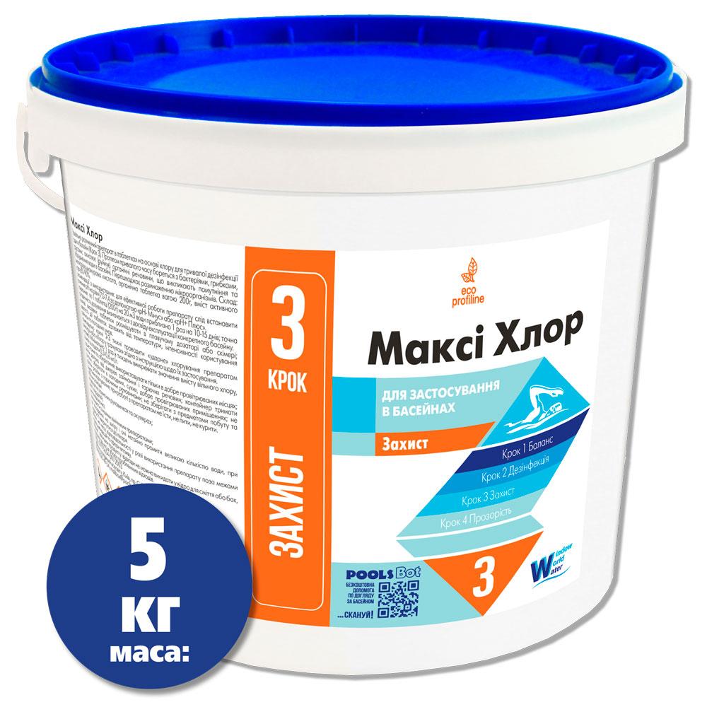 

Макси хлор Window World Water 5 кг в таблетках