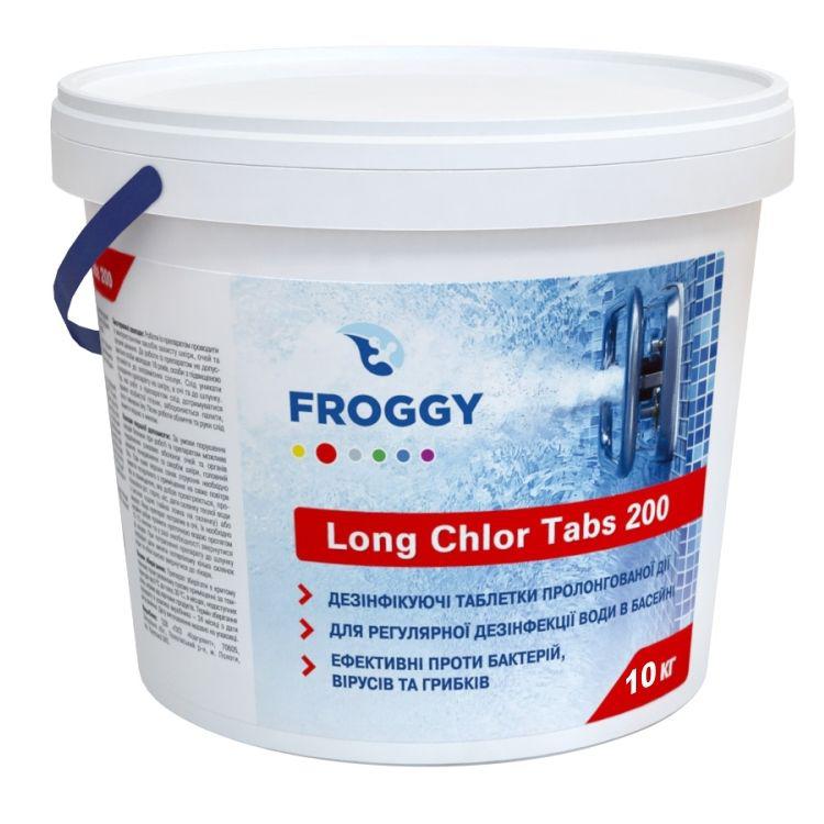 

Froggy Long Chlor Tabs 200 10 кг - длительный хлор в таблетках для бассейна
