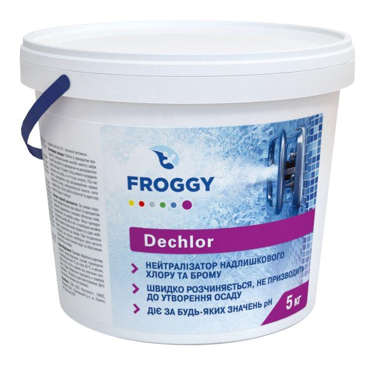 

Препарат для нейтрализации лишнего хлора и брома в воде Froggy Dechlor, 5 кг