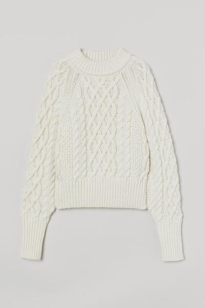 

Вязаный джемпер H&  (170/96А) Кремовый, Вязаный джемпер H&M M (170/96А) Кремовый