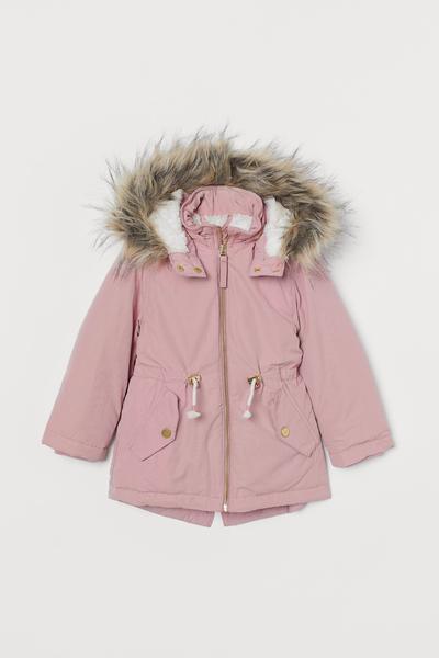 

Утепленная парка H&M 134 (135/68) Светло-розовый (0874097002)