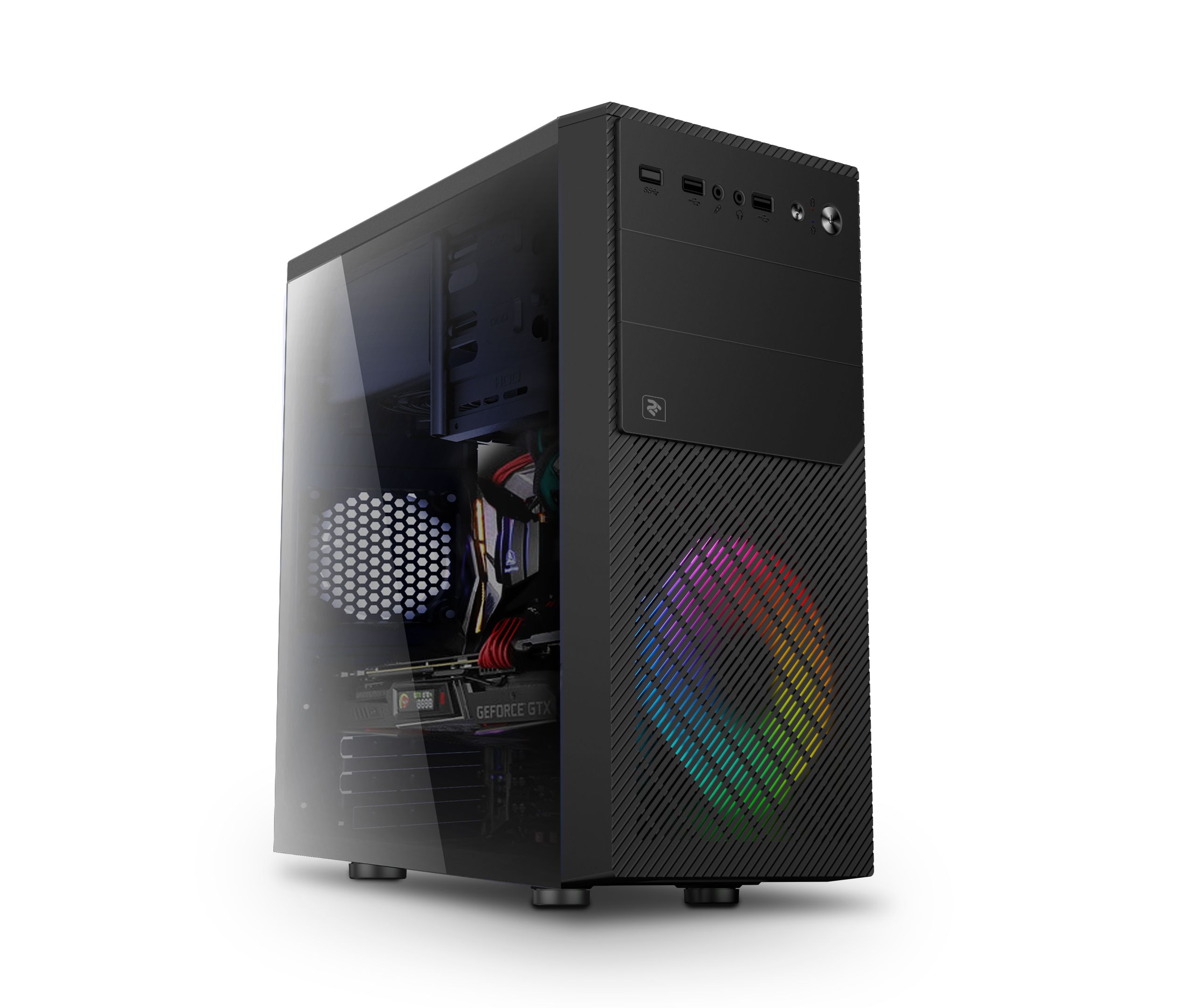 

2E ПК 2E Complex Gaming AMD Ryzen 5 1600/A320/16/480F/NVD1650-4/Win10H/RD850/500W