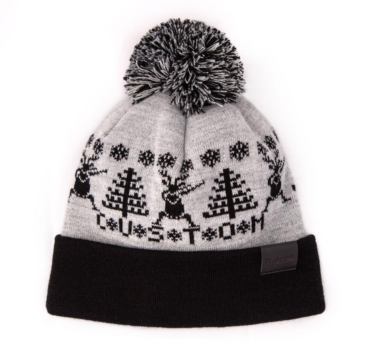 

Шапка Custom Wear с бубоном Deer 2.0, blk/grey