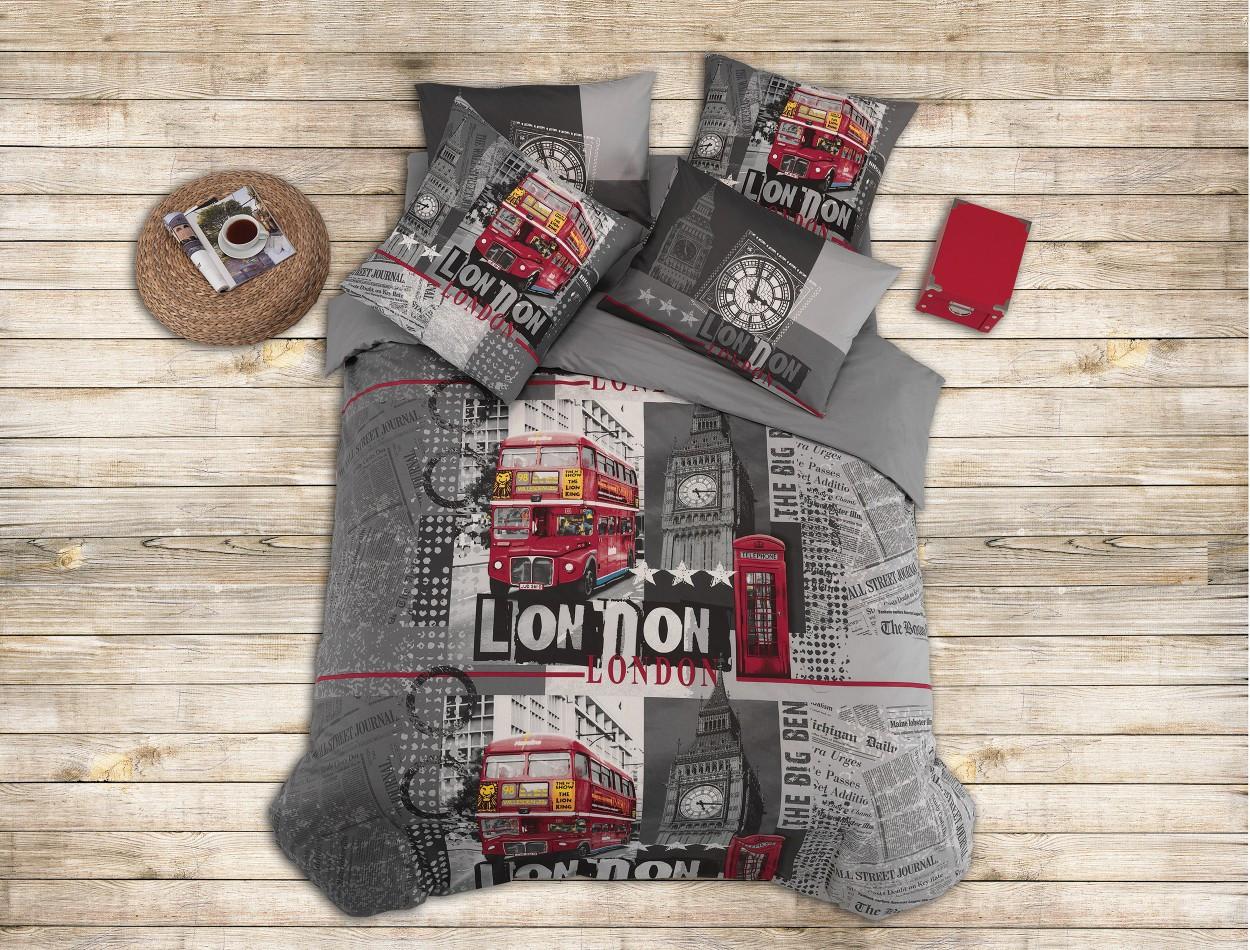 

Комплект постельного белья Bahar Tekstil Majoli London евро