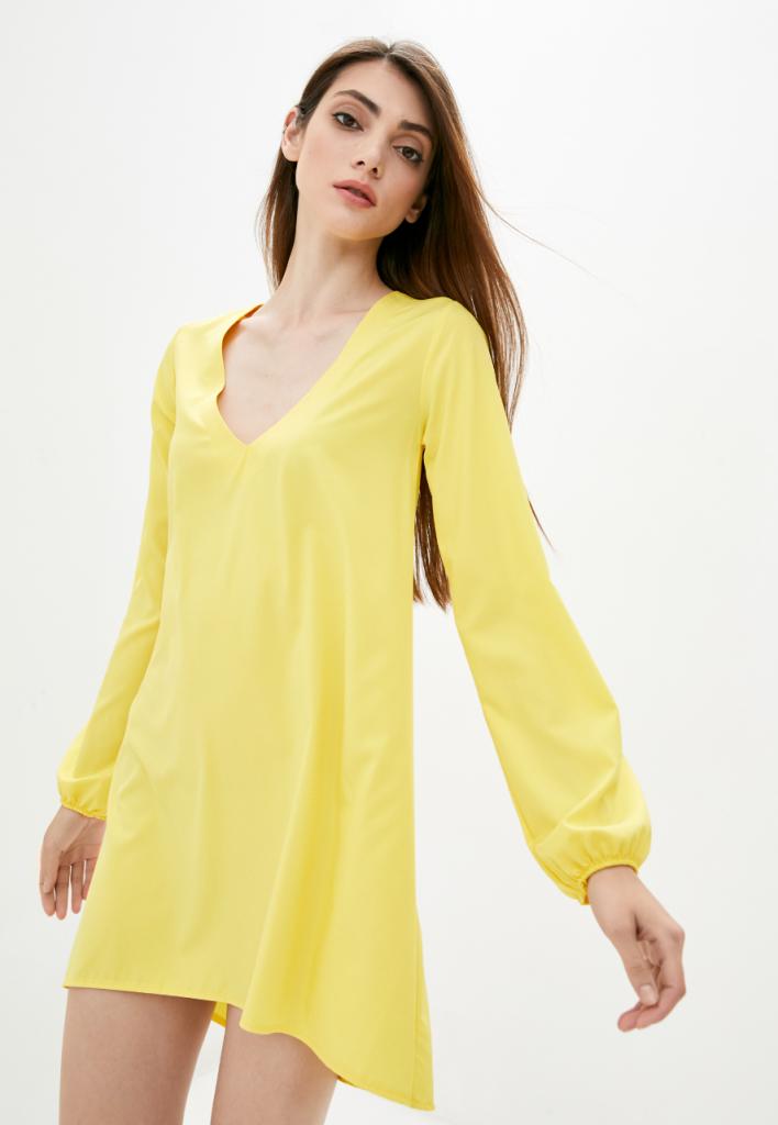 

Женская блузка-туника Подіум Dolan 27933-YELLOW  Желтый, Женская блузка-туника Подіум Dolan 27933-YELLOW XL Желтый