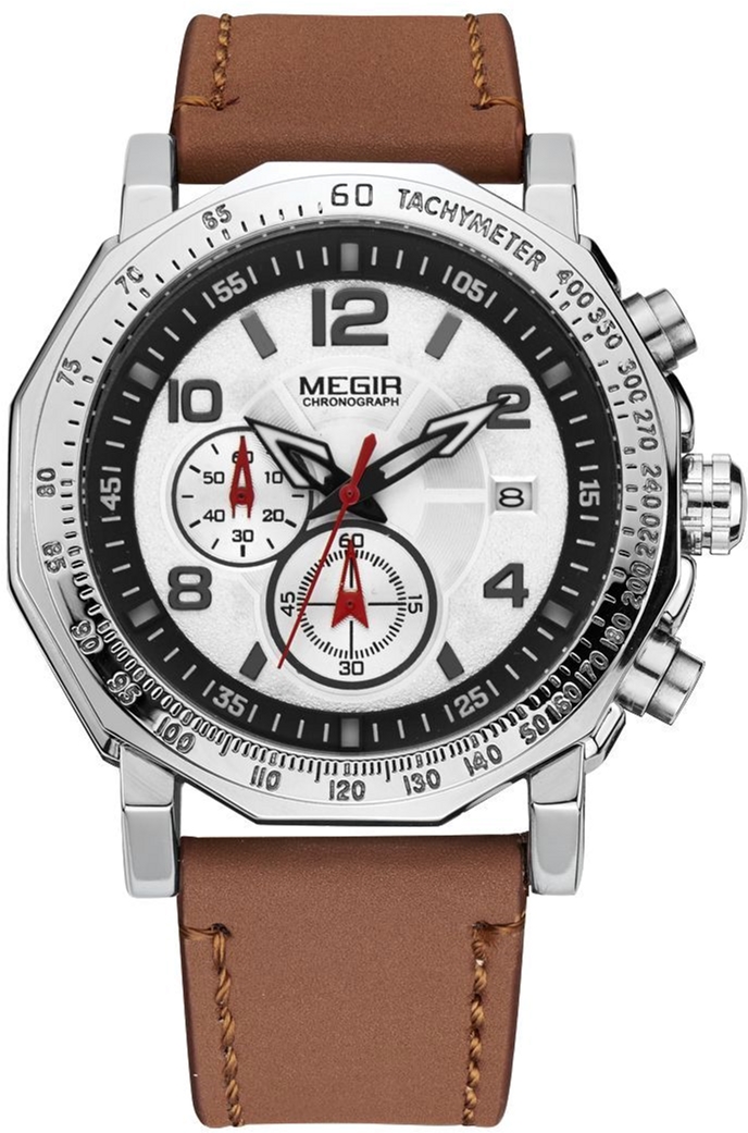 

Мужские часы Megir Silver Brown MG2048 (ML2048GBN-1N7)