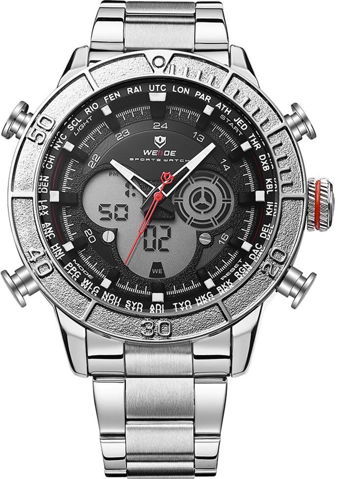 

Мужские часы Weide Black WH6308-1C SS (WH6308-1C)