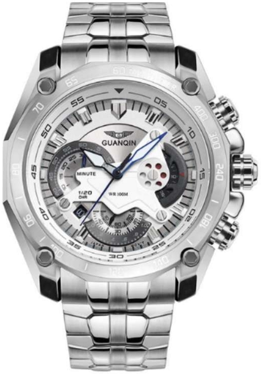 

Мужские часы Guanqin Silver-White-Silver GF550 CS