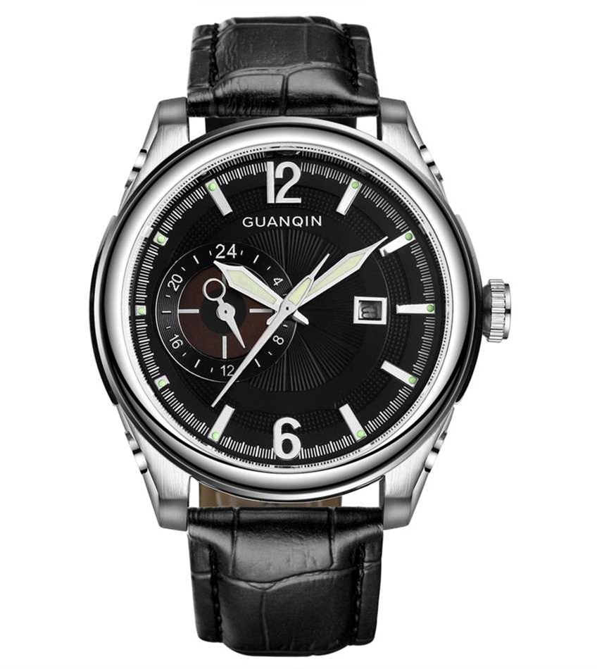 

Мужские часы Guanqin Silver-Black-Black GS19027 CL