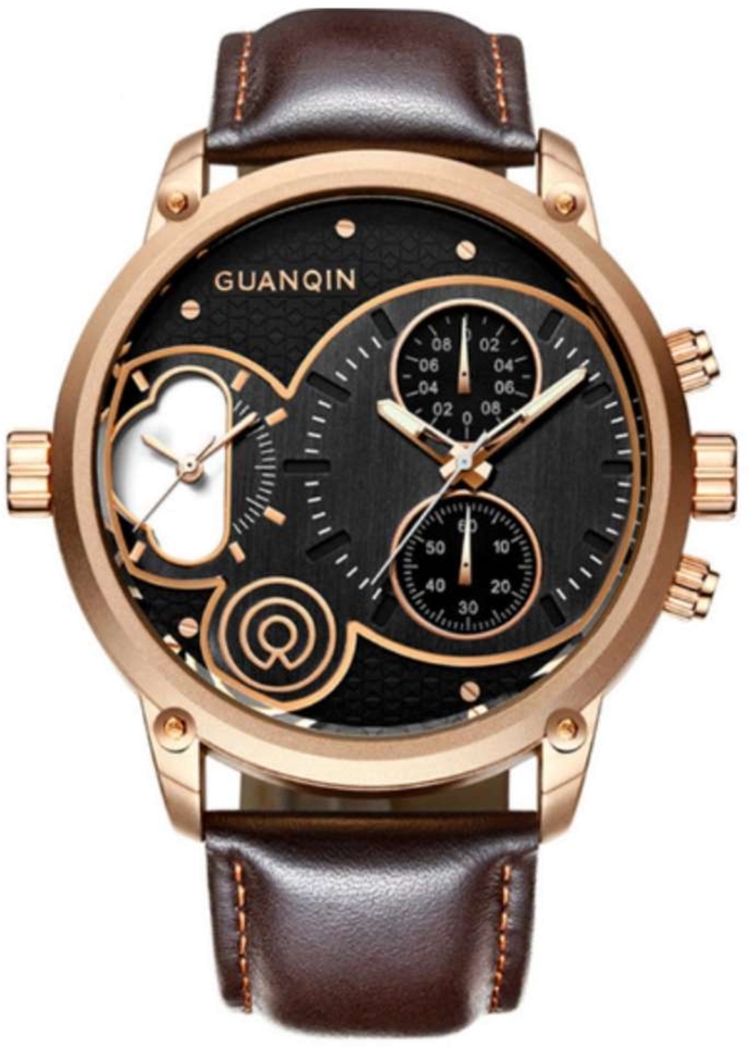 

Мужские часы Guanqin Gold-Black-Brown GS19087 CL