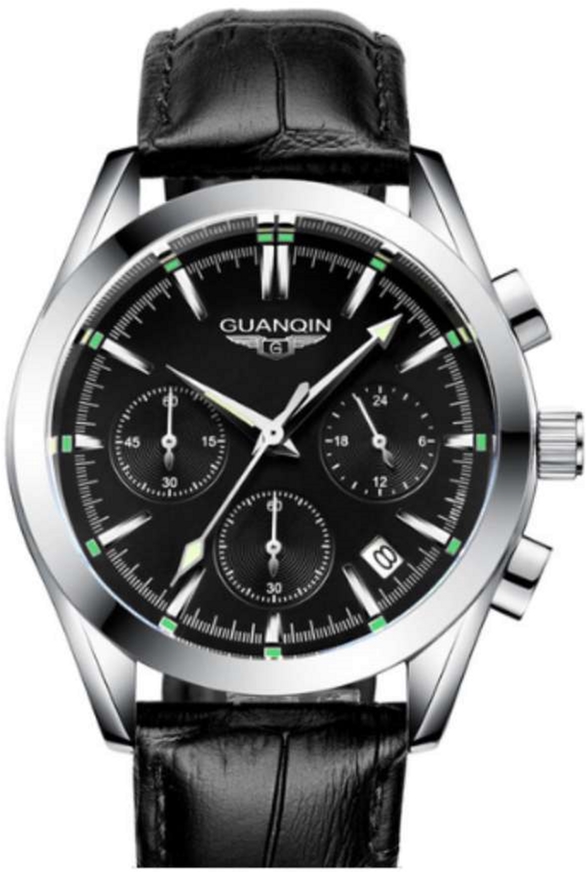 

Мужские часы Guanqin Silver-Black-Black GS19096 CL (GS19096-1ASBB)
