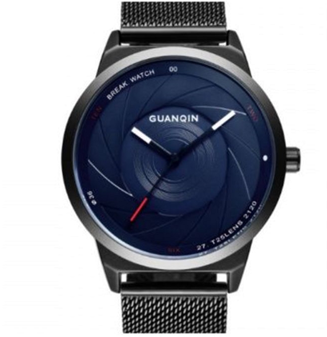 

Мужские часы Guanqin Black-Blue-Black GS19074 CS