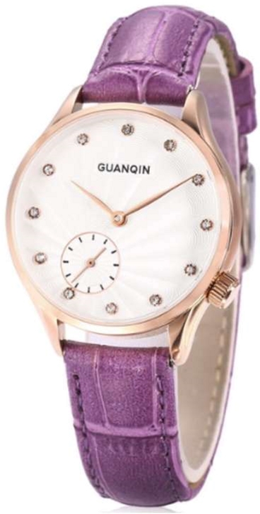 

Женские часы Guanqin Gold-White-Purple GS19052 CL