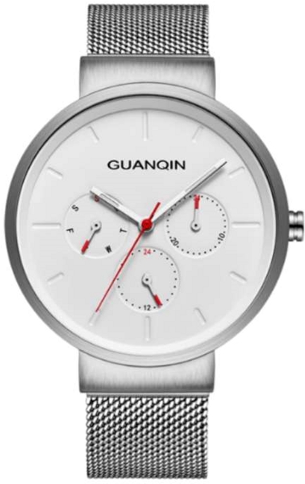 

Мужские часы Guanqin Silver-White-Silver GS19103 CS