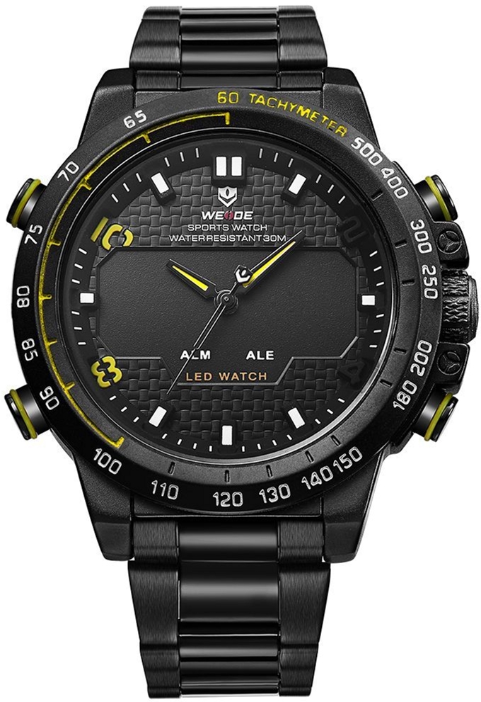 

Мужские часы Weide Yellow WH6102B-3C SS (WH6102B-3C)