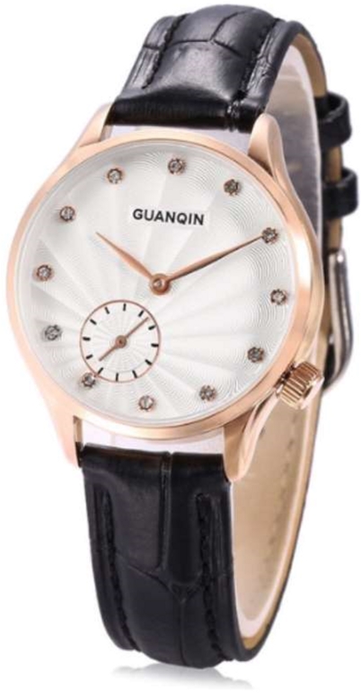 

Женские часы Guanqin Gold-White-Black GS19052 CL