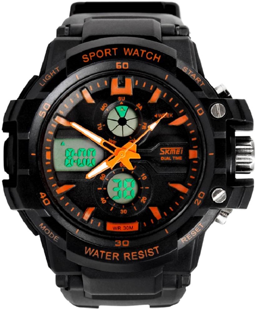 

Мужские часы Skmei 0990 BK-orange