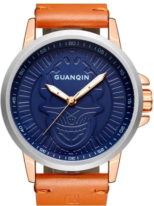 

Мужские часы Guanqin Silver-Blue-Brown GS19077 CL