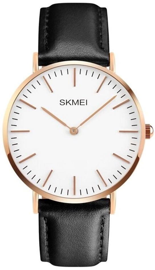 

Мужские часы Skmei 1181 Cruize White Black Leather BOX