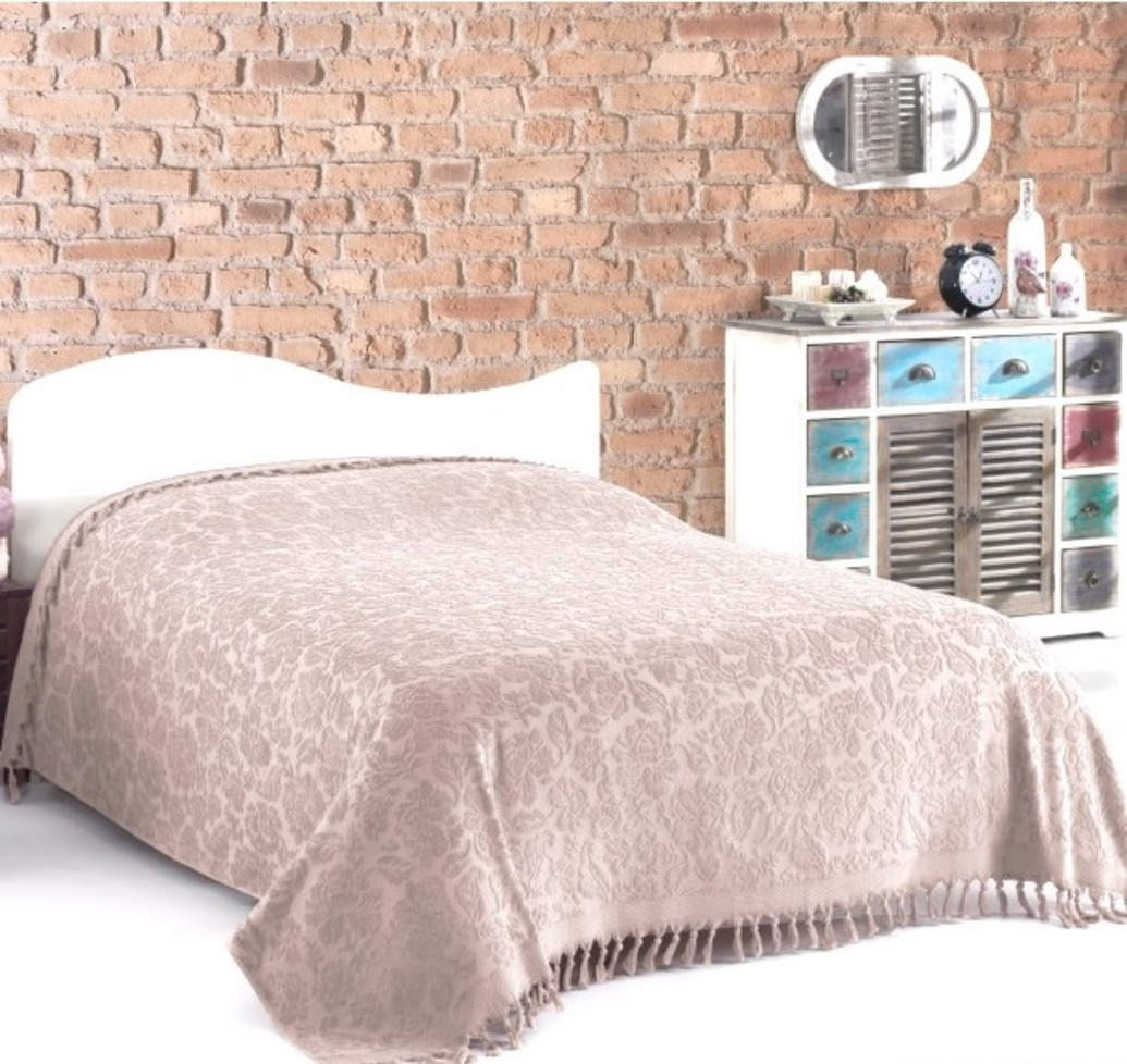 

Махровая простынь Пике Sikel жаккард Lilyum pudra 200*220 см пудра (ts-01342)