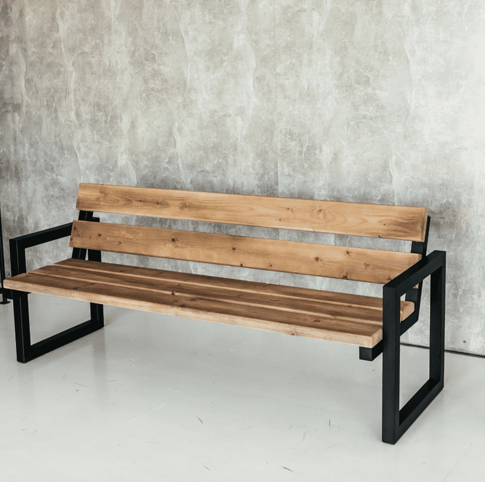 

Скамья в стиле лофт LevLoft 77x1000x80 см натуральная ель