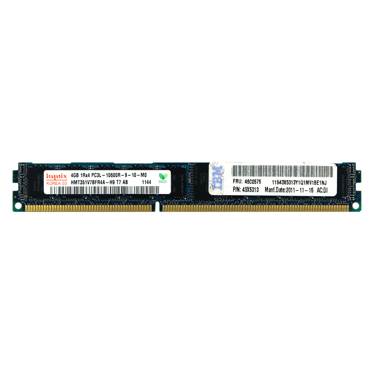 

Оперативная память IBM DDR3-RAM 4GB PC3L-10600R ECC 1R VLP (90Y4555) Новое