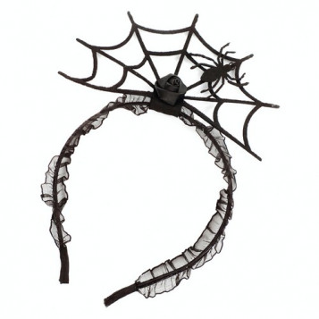 

Обруч Паутина с пауком Halloween 19-259BLK