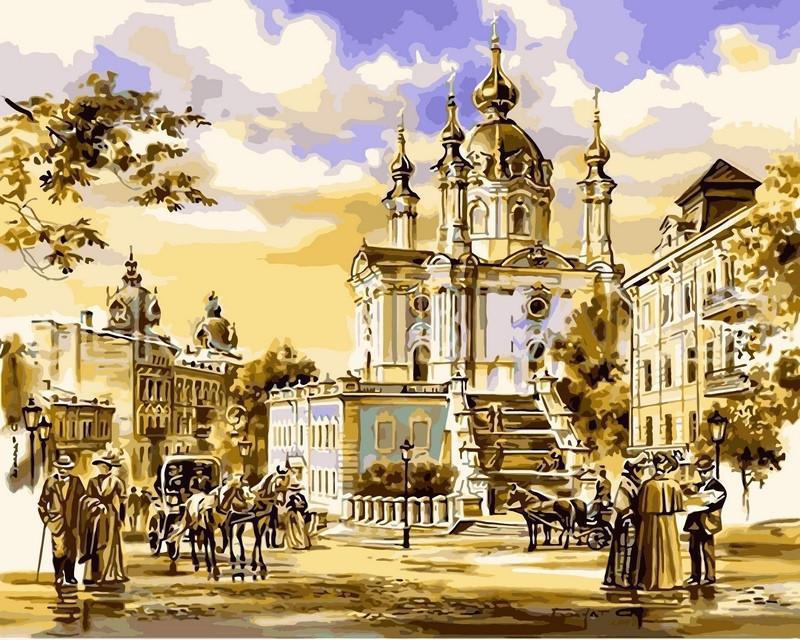 

Картина рисование по номерам Babylon Андреевская церковь. Худ. Сергей Брандт 40х50см VP051new набор для росписи, краски, кисти, холст