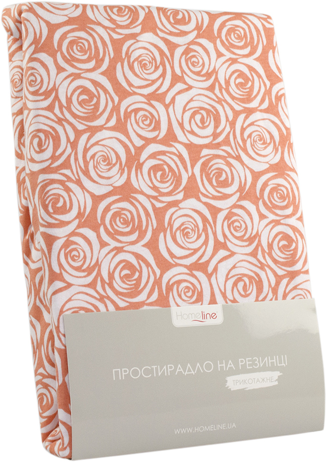 

Простынь на резинке Home Line 140х200 Коралловая с розами