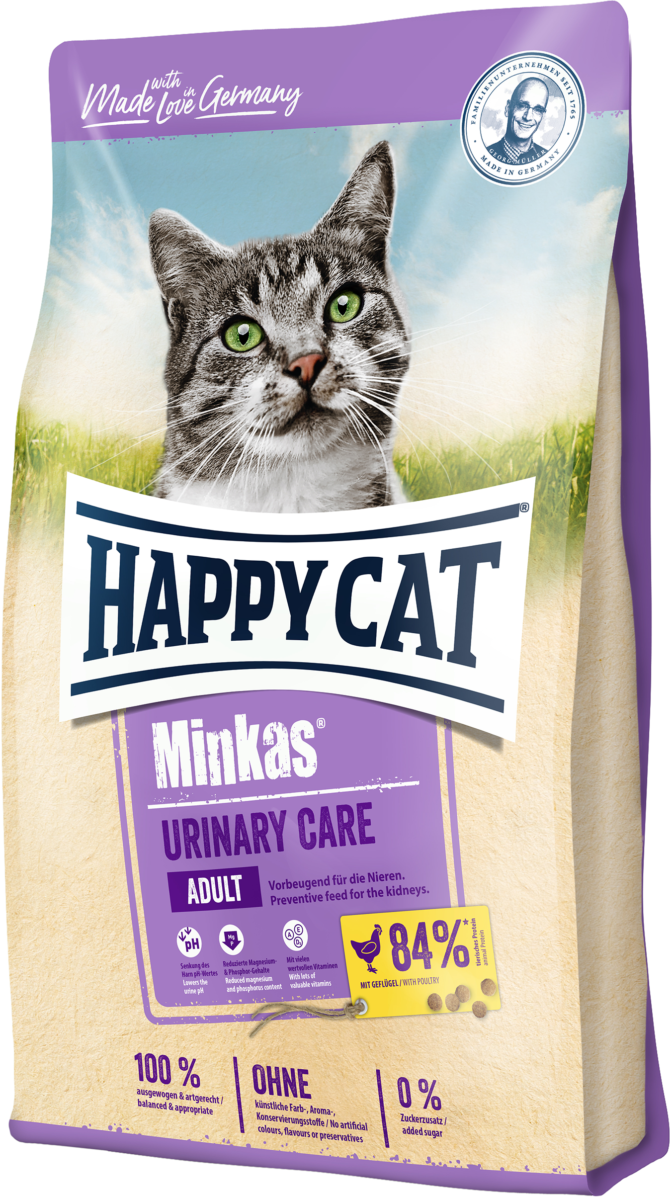 Акція на Сухой корм Happy Cat Minkas UrinaryCare Geflugel для кошек / профилактики моче-каменной болезни с птицей 10 кг (70375 / 4001967114430) від Rozetka UA